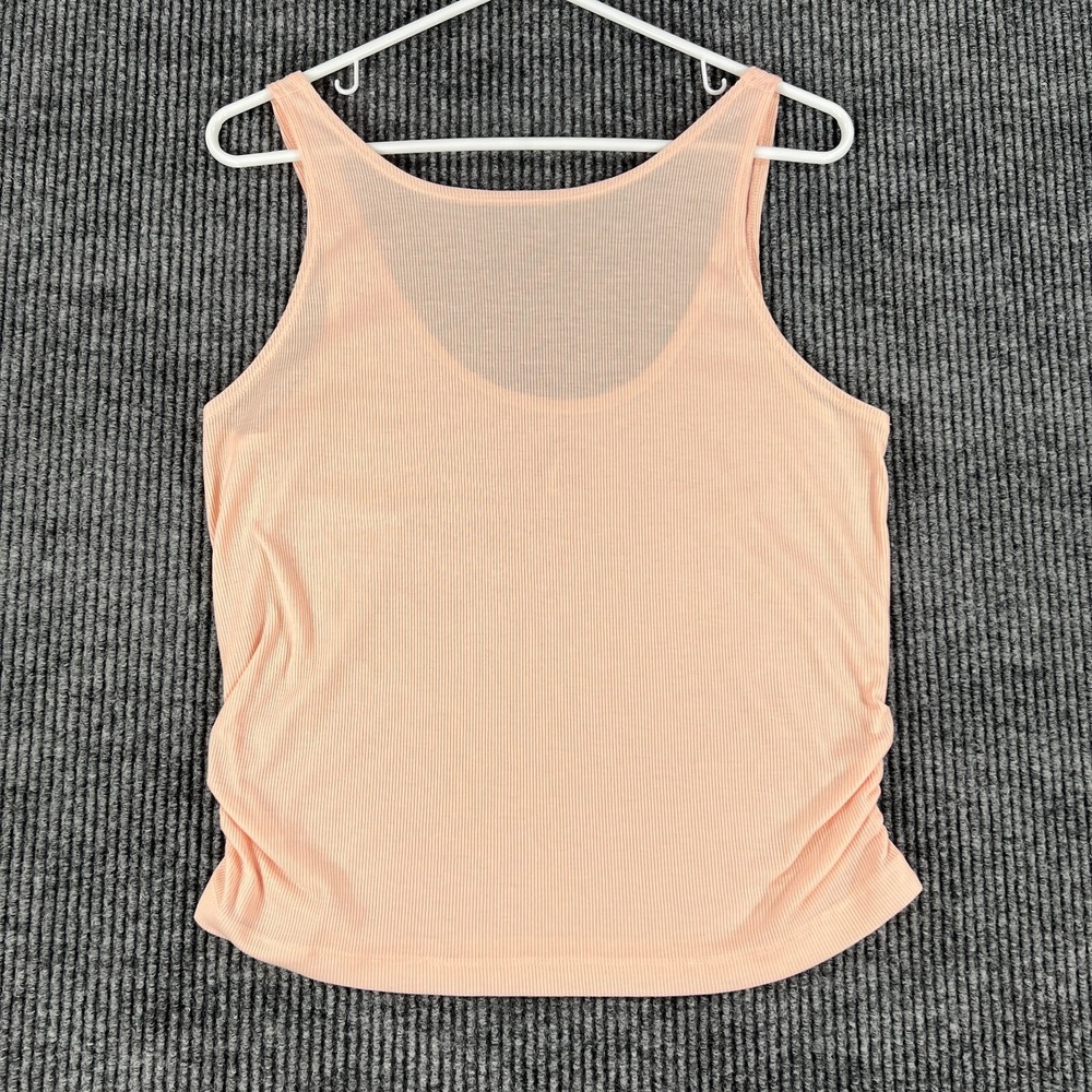 Nike Tank Top Dri‎ Fit Womens Small Light Pink Scrunch Side Sleeveless Active